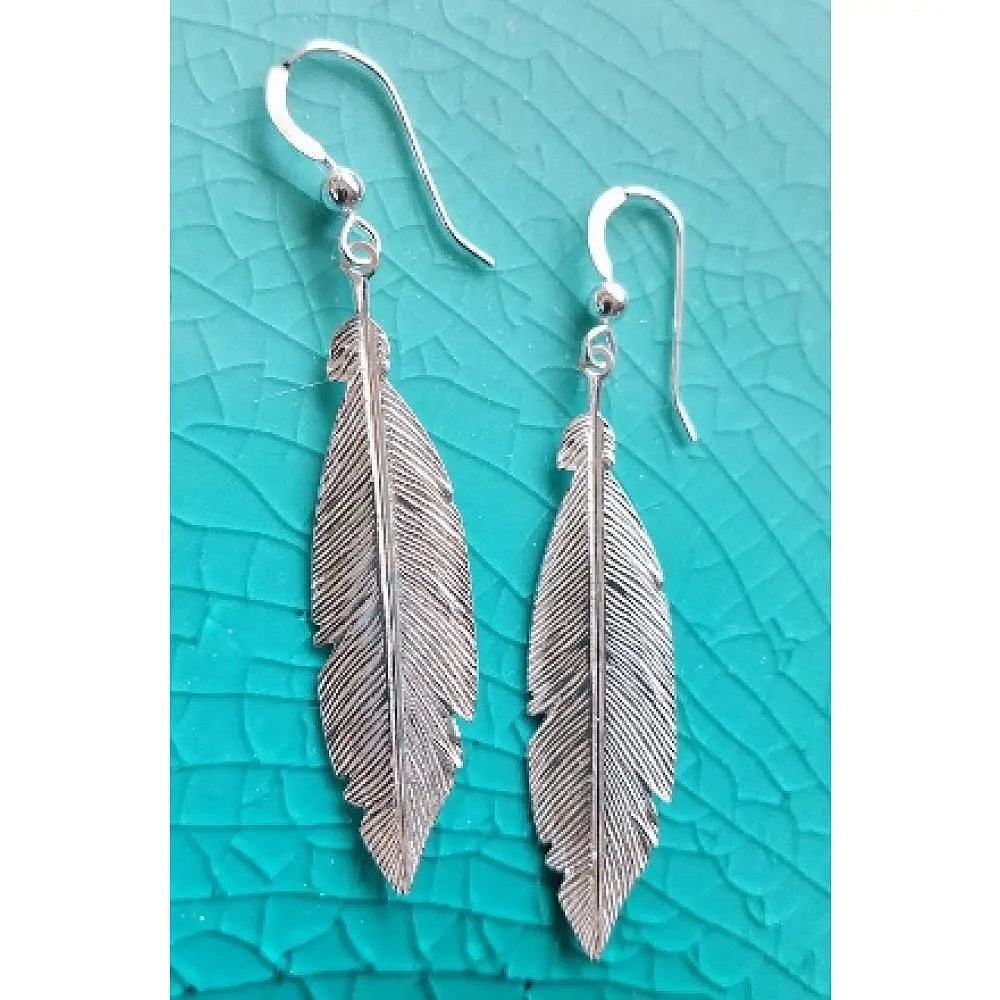 Large Feather Earrings