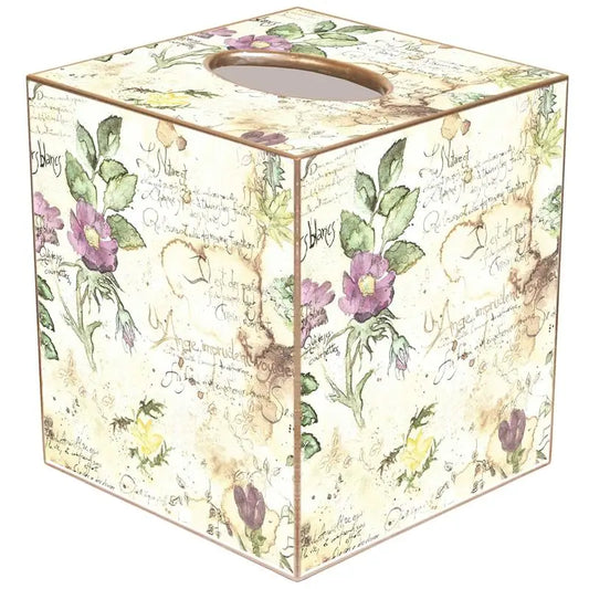 French Watercolor Tissue Box