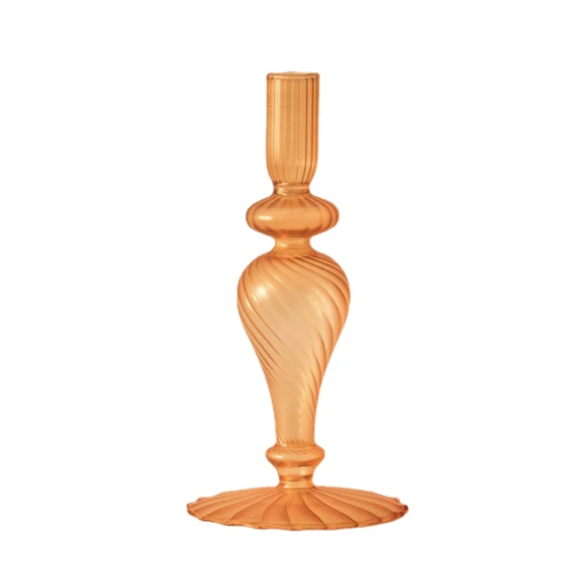 Colorful Glass Candlestick Holder