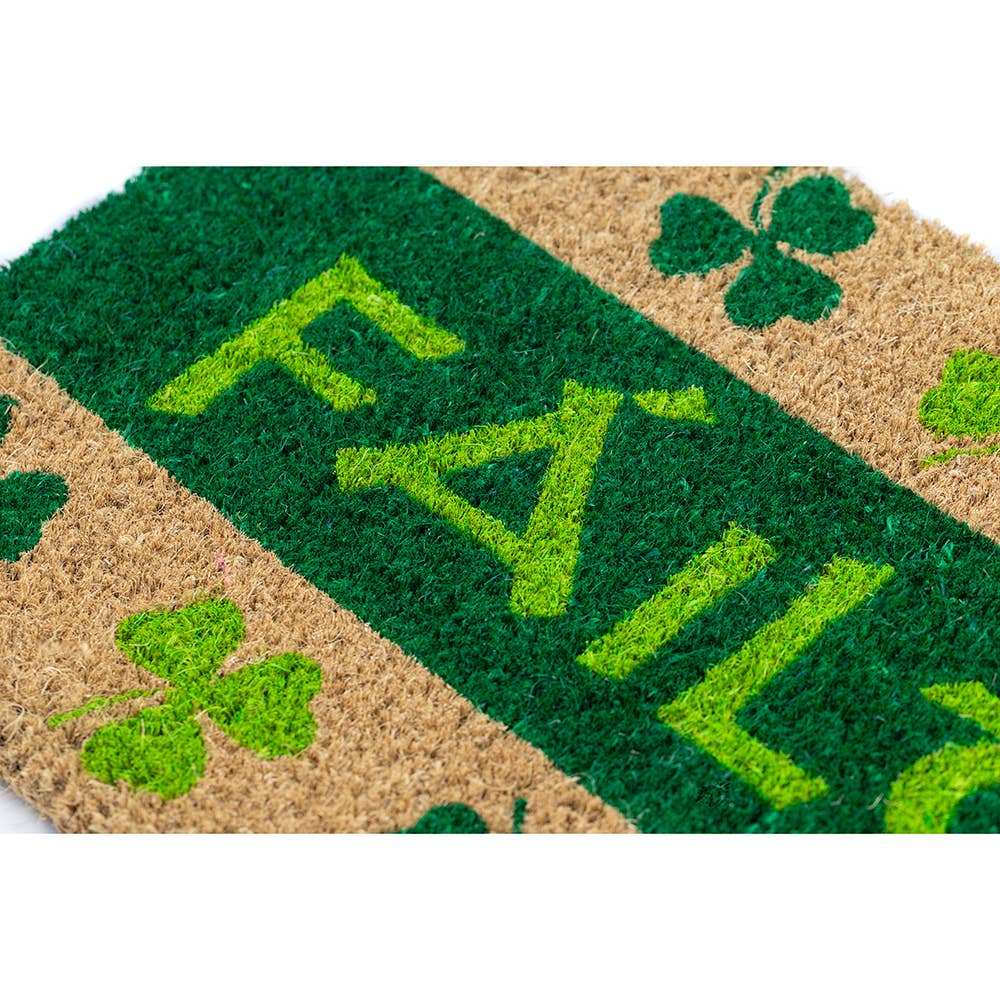 Fáilte Handwoven Coconut Fiber Doormat