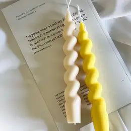 Short Spiral Candles, swirl, twist