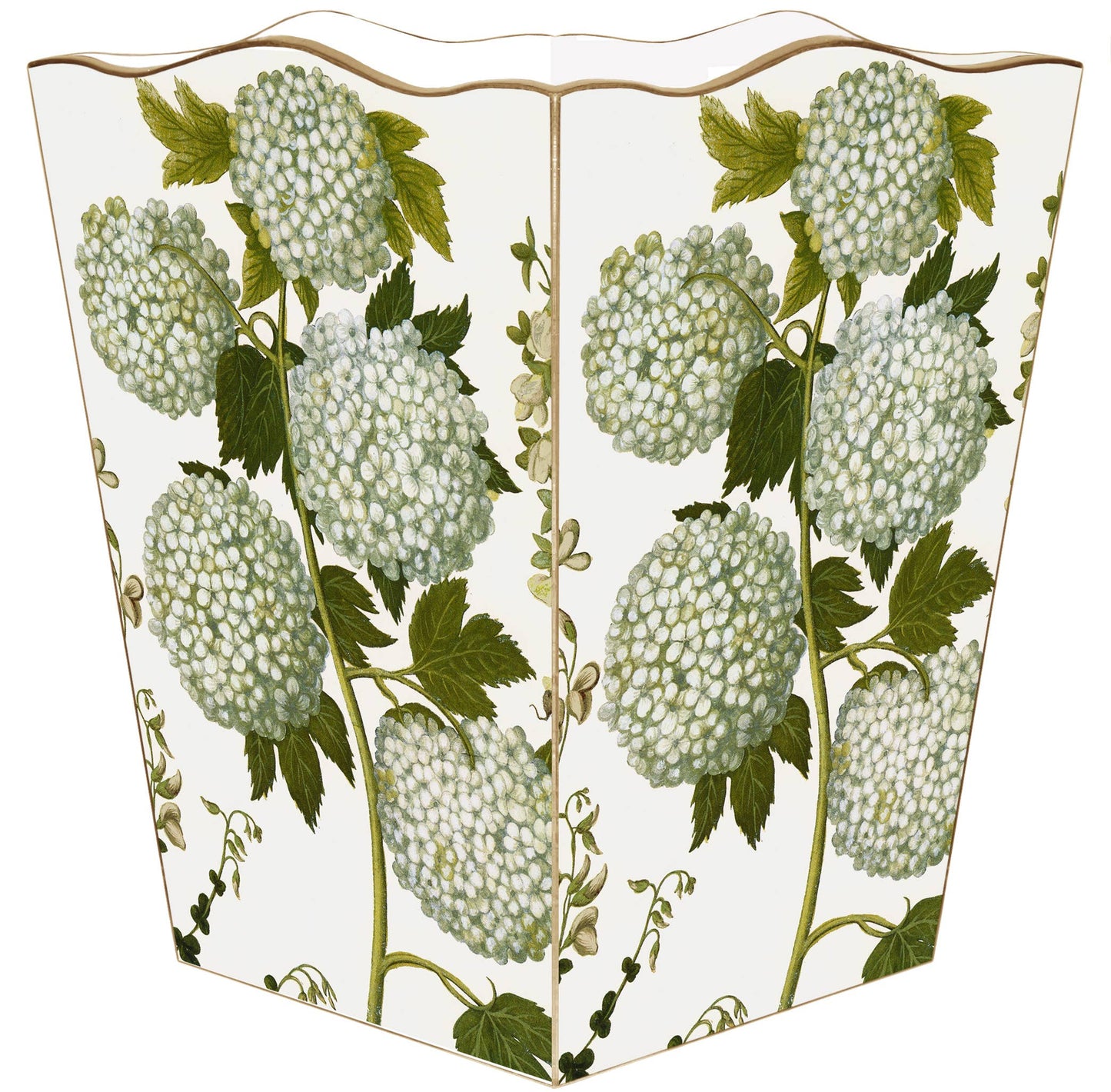 Pale Hydrangea Wastepaper Basket