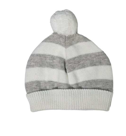 Striped Baby Gray Hat, grey