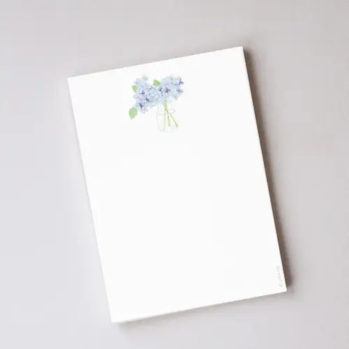 Hydrangea Notepad, note pad, Fitz