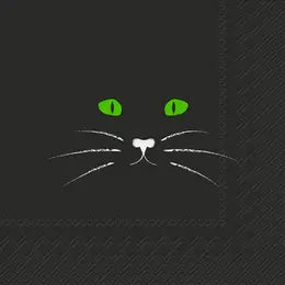 Black Cat Cocktail Napkins