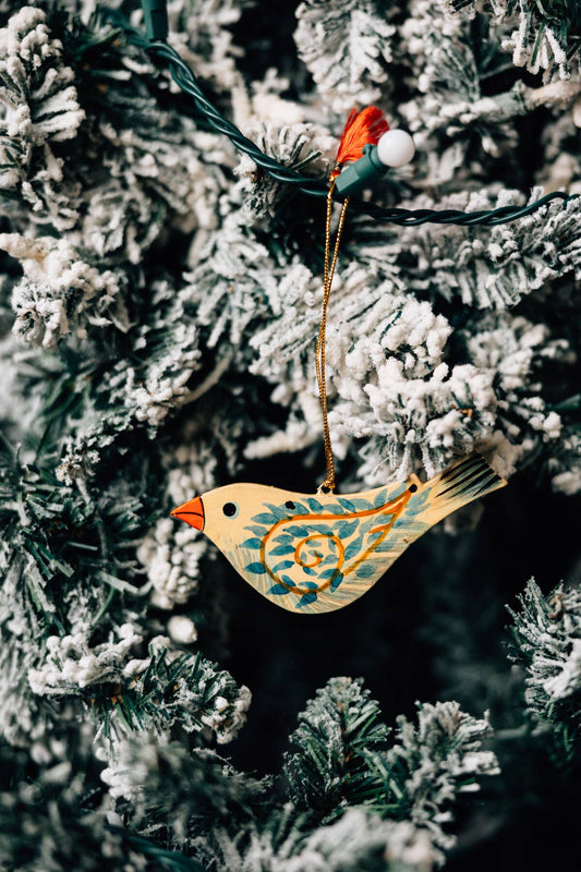 Wood Song Bird Ornament