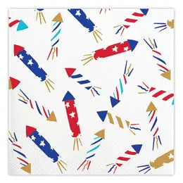 Fire Cracker Napkins, rocket