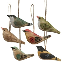 Wooden Birds ornament