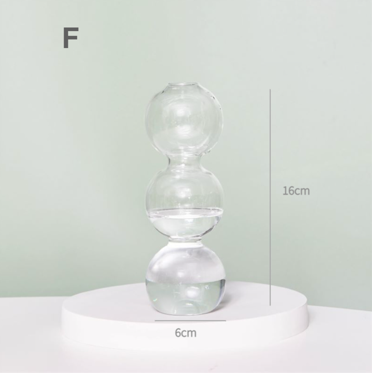 Modern Clear Glass Candle Holder PAIR, candlestick, candle stick