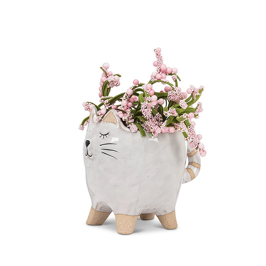 Small Cat Planter, pot, cachepot
