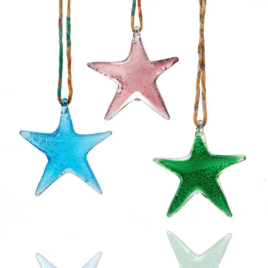 Recycled Glass Stars