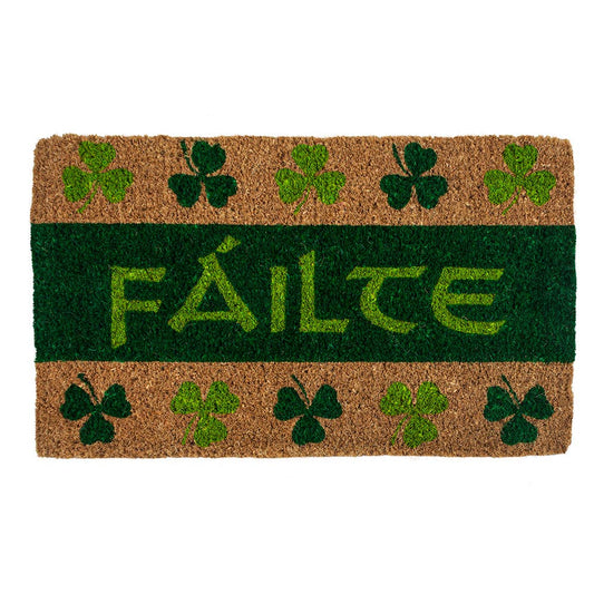 Fáilte Handwoven Coconut Fiber Doormat