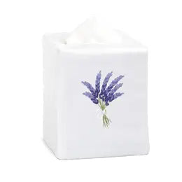 Lavender Tissue Box Cover, linen
