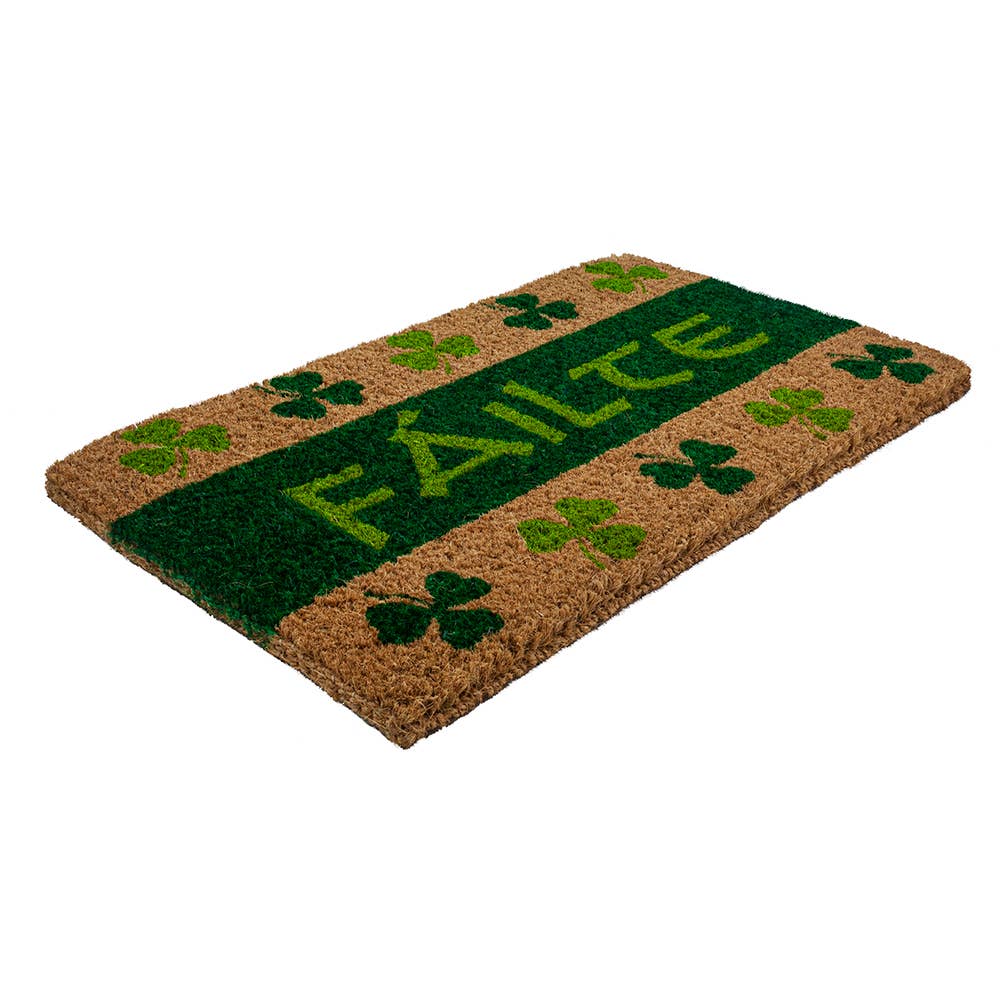 Fáilte Handwoven Coconut Fiber Doormat