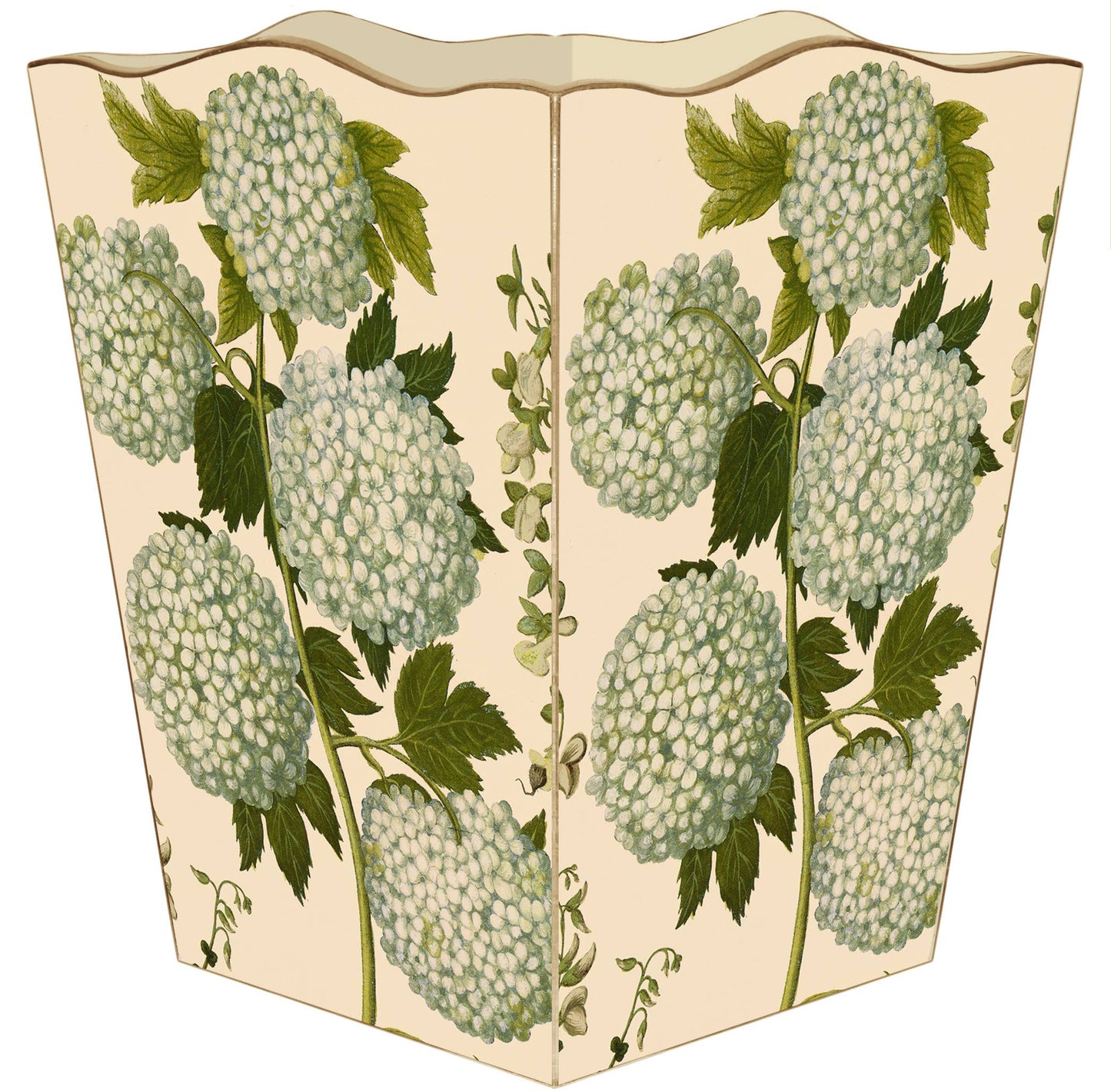 Pale Hydrangea Wastepaper Basket