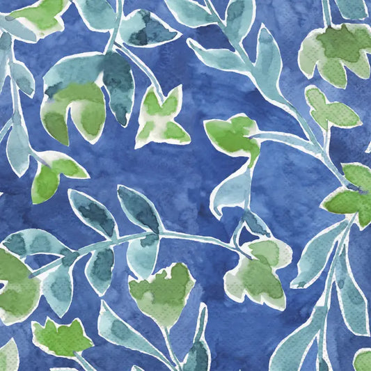 Azure and Ivy Cocktail Napkins