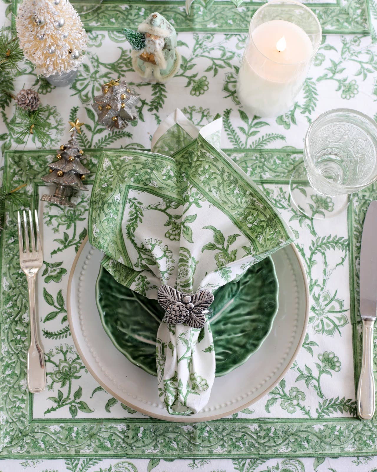 Placemat Lilibet Green, Set of 4