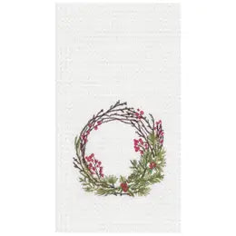 Christmas Vine Wreath towel