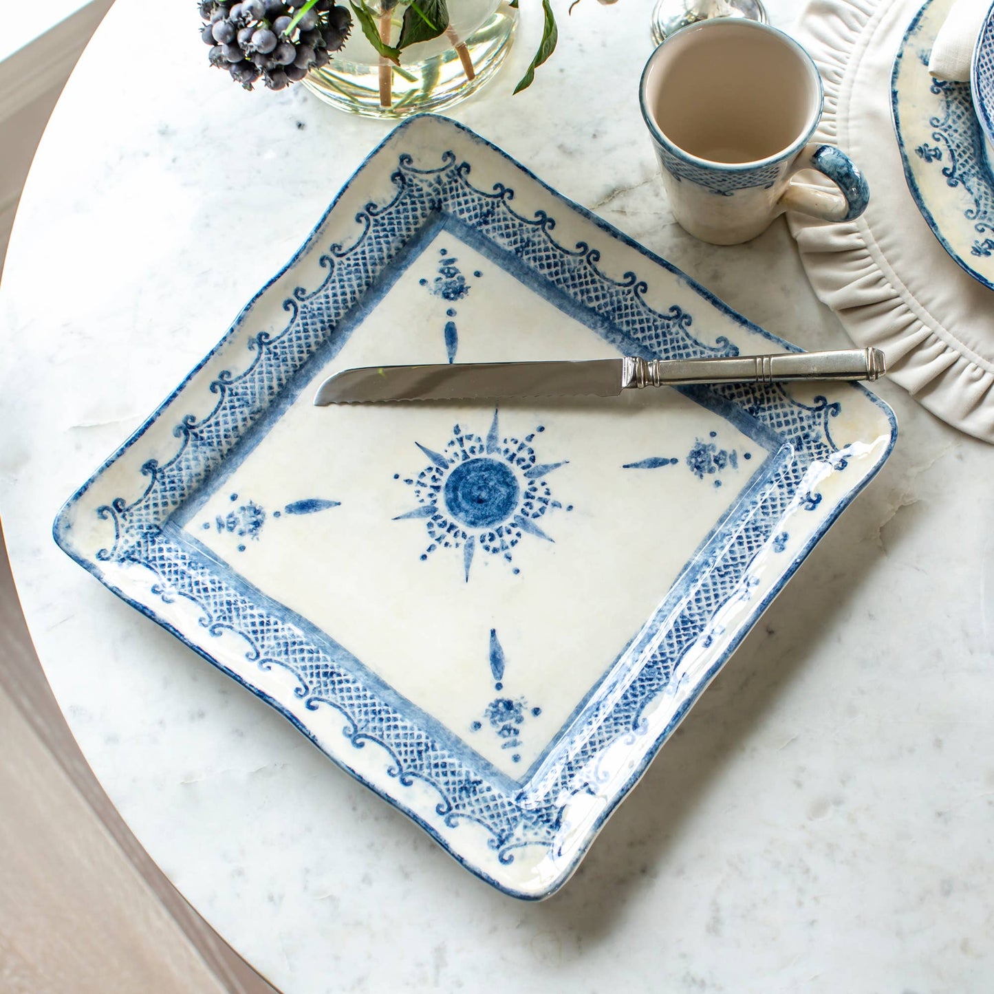 Burano Large Square Platter/Charger
