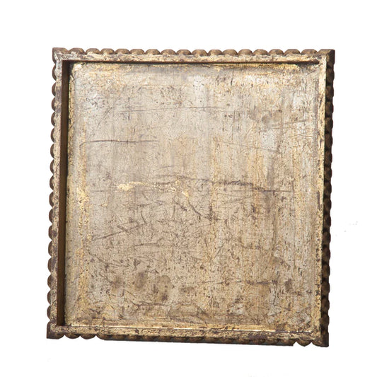 Antique Gold Serving Tray, square