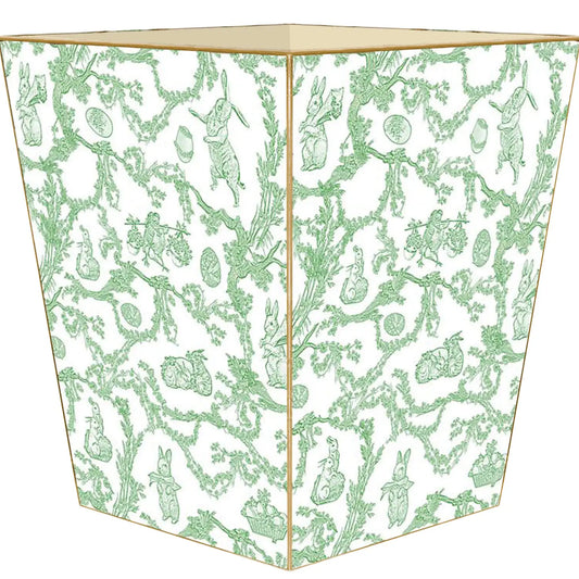 Green Bunnies Waste Basket