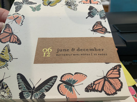 Butterfly mini note pad