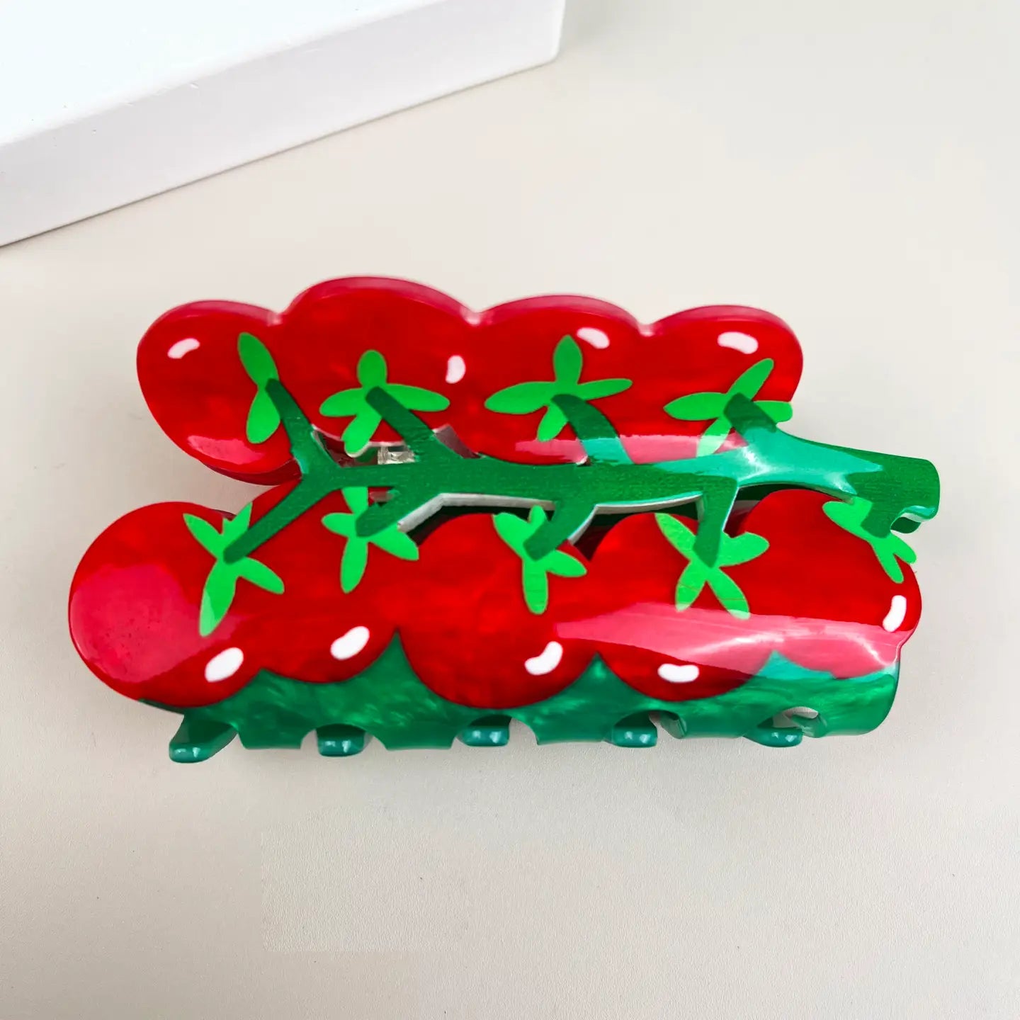 Cartoon Tomato Hair Clip