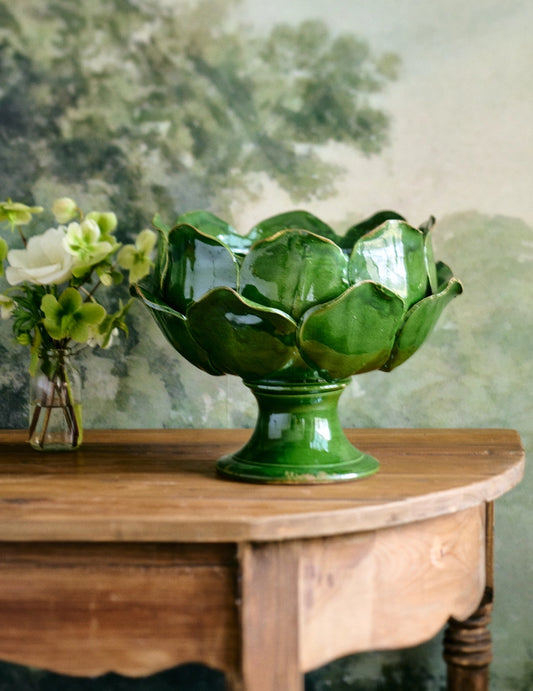 Green Petal Bowl,