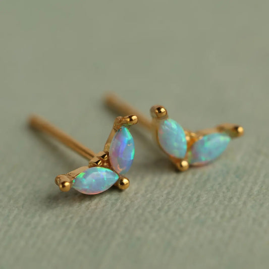Opal Lotus Stud