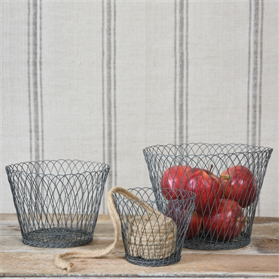 Tulle Wire Basket - Lrg
