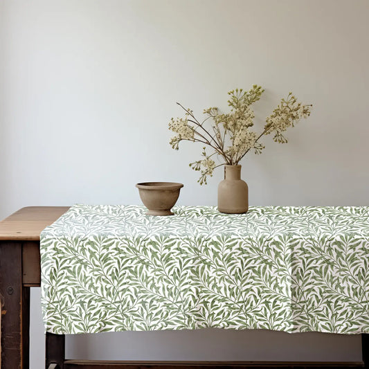 Linen Tablecloth, William Morris Willow