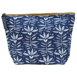 Iris Pouch, Blue and White