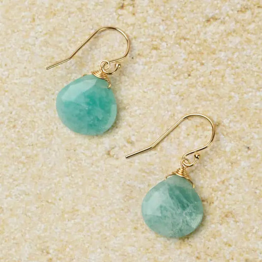 Mango Tango Amazonite Earrings