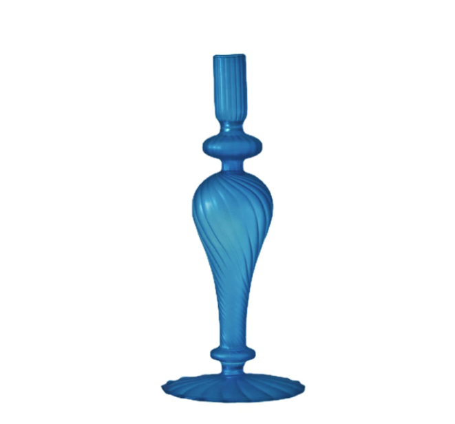 Colorful Glass Candlestick Holder