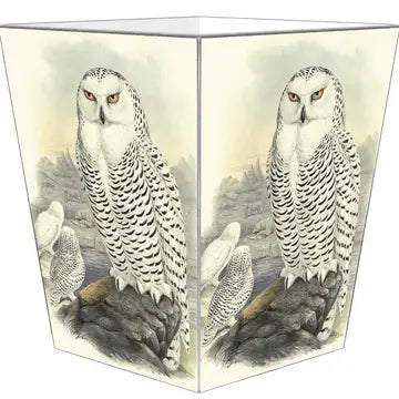 Snowy Owl Waste Basket