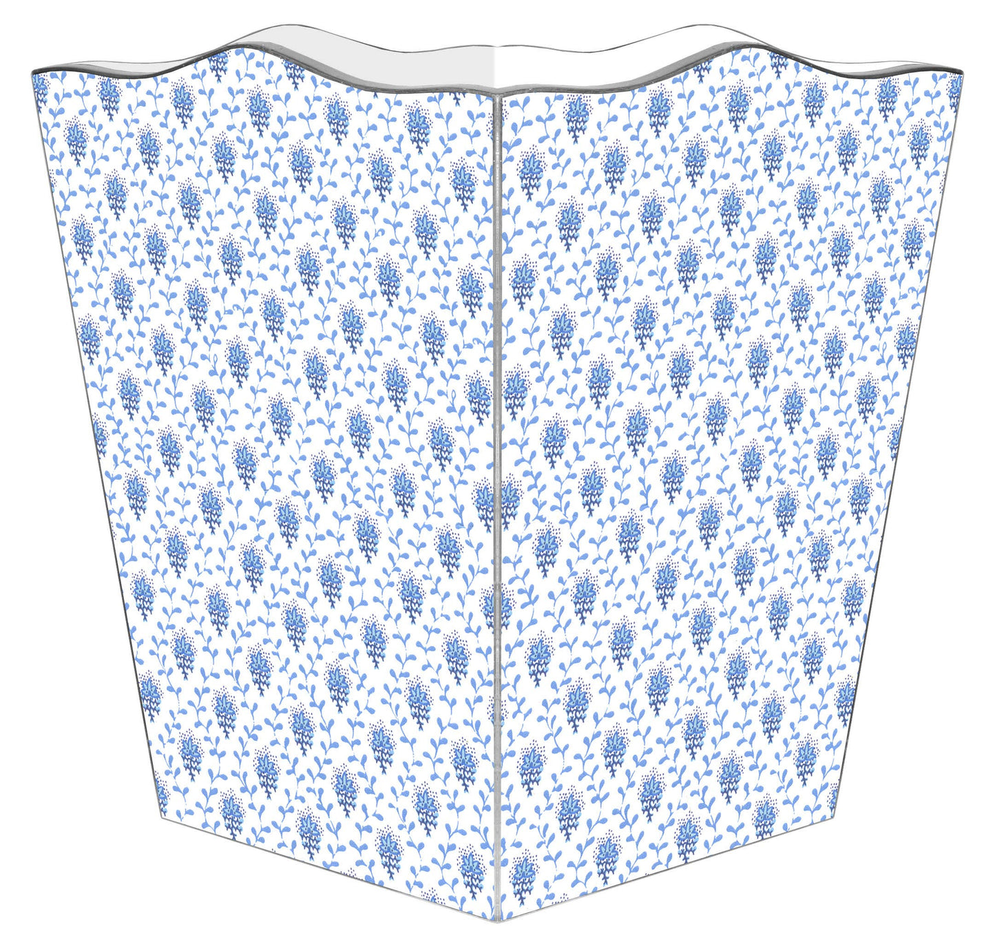 Blue Provencial Print Wastepaper Basket