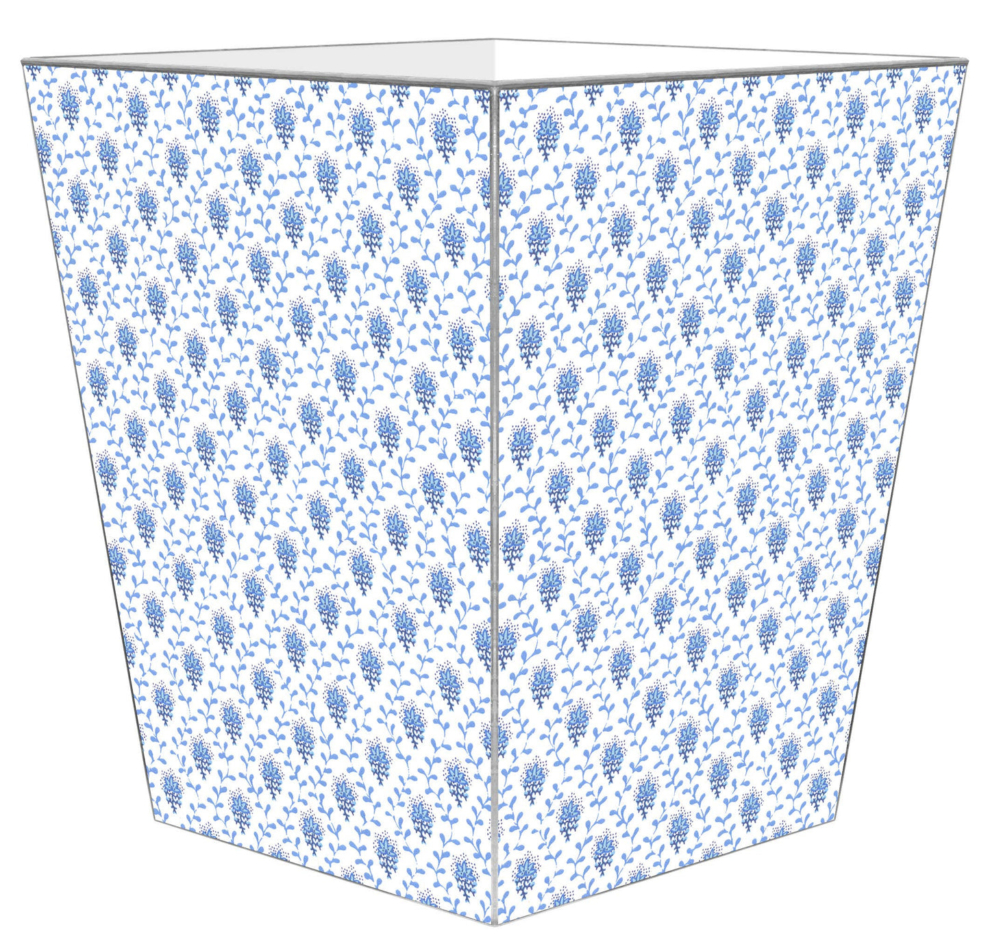 Blue Provencial Print Wastepaper Basket
