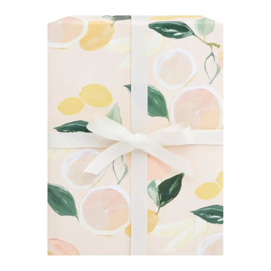 Wrapping paper, Grapefruit and Lemons