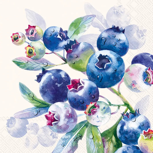 Blueberry Cocktail Napkins
