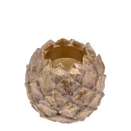 Pinecone Poetry Gold Tealight