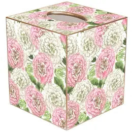 Heirloom Roses, Pink and White Tissue Box