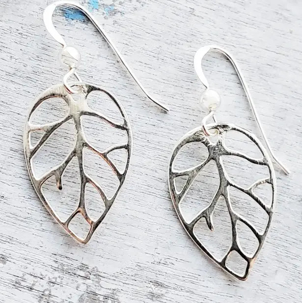 Open Leaf Earrings