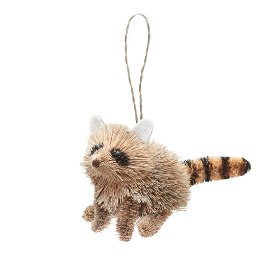 Raccoon ornament, Bottle Brush