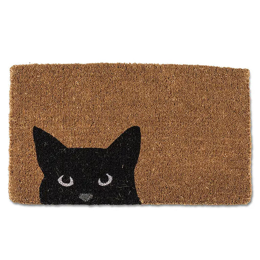 Peaking Cat Door Mat