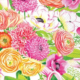 Pink Garden Bouquet Guest Paper Towels