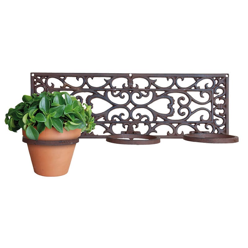 Flower Pot Holder, Cast Iron, shelf