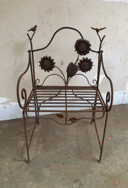 Sunflower and Birds Chair