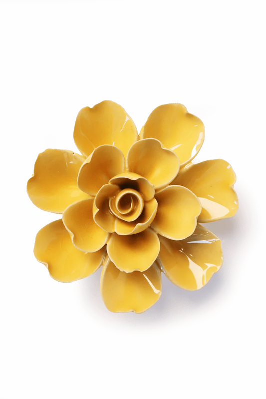 Tahitian Gardenia, Blush Pink and Burnt Yellow