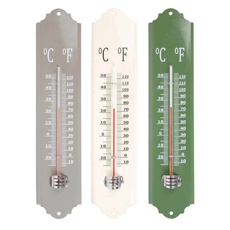 Metal Thermometer, Assorted Colors