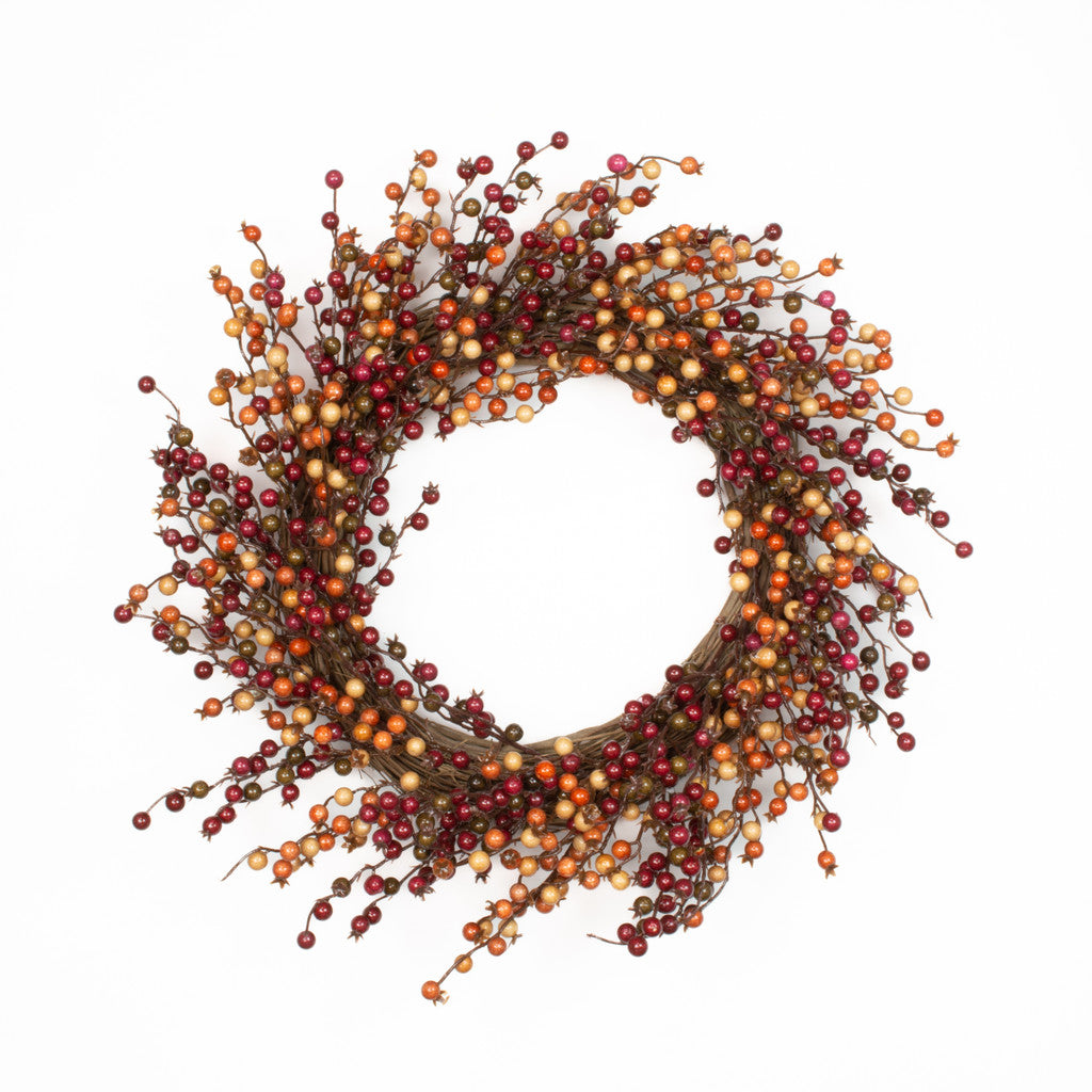 Glossy Fall Berry Wreth